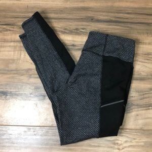 Zobha Herringbone/Black Active Legging L